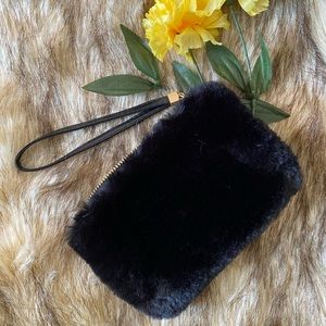 Black Soft Wristlet Bag